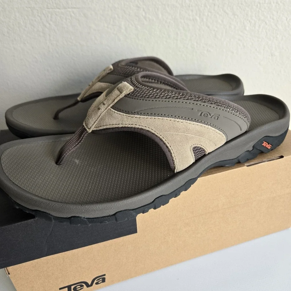 Teva Pajaro Dune Toe Post Flip‎ Flop Sandal Men's US Size 14 New Leather